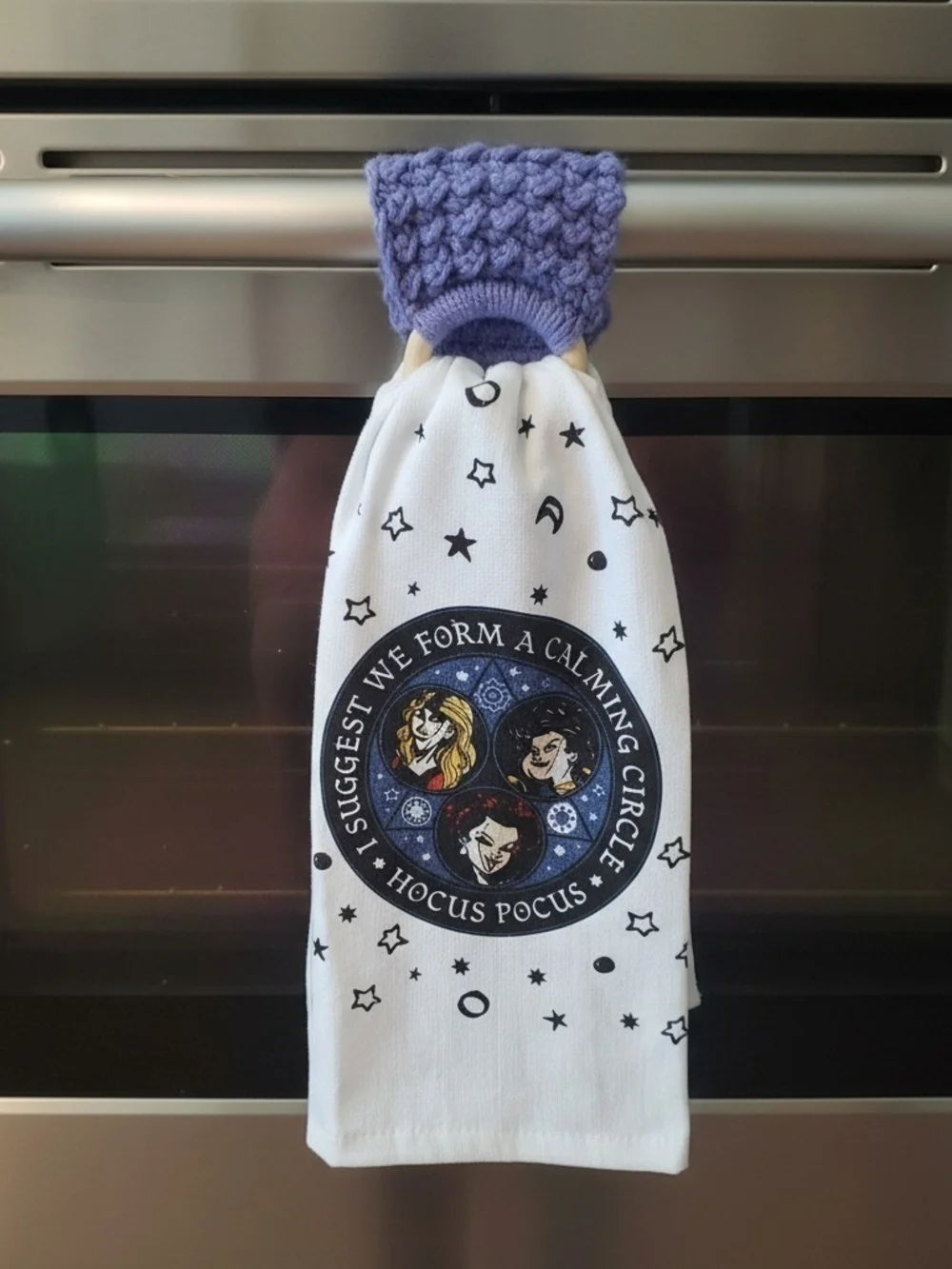 Disney tags matching crocheted